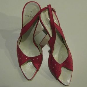 VIELLE COLLEZIONI HOLED OUT SLINGBACK SIZE 38